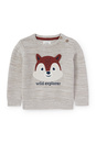 Bild 1 von C&A Eichhörnchen-Baby-Pullover, Grau, Größe: 68