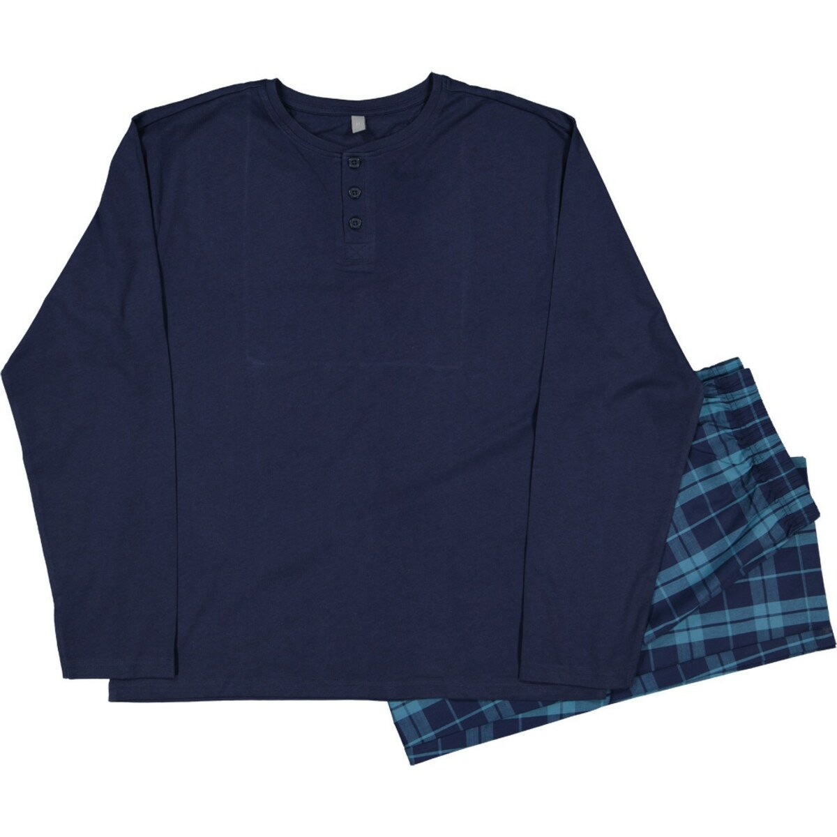 Bild 1 von Hr Pyjama Lange Ärmel, Navy, M