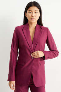 C&A Business-Blazer-Relaxed Fit-Woll-Mix, Rot, Größe: 40