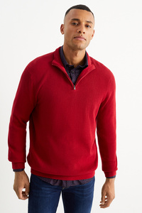 C&A Pullover und Hemd-Regular Fit-Kent, Rot, Größe: S