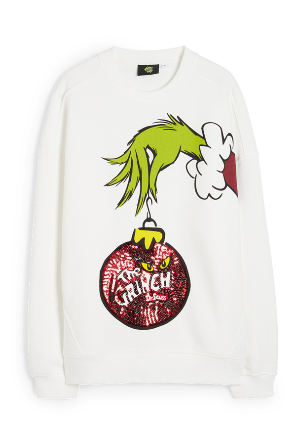 Bild 1 von C&A CLOCKHOUSE-Weihnachts-Sweatshirt-Der Grinch, Weiß, Größe: XS