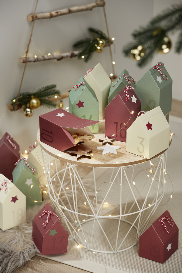 Bild 2 von IDEENWELT 24 Adventskalender-Boxen rot / grün / weiß