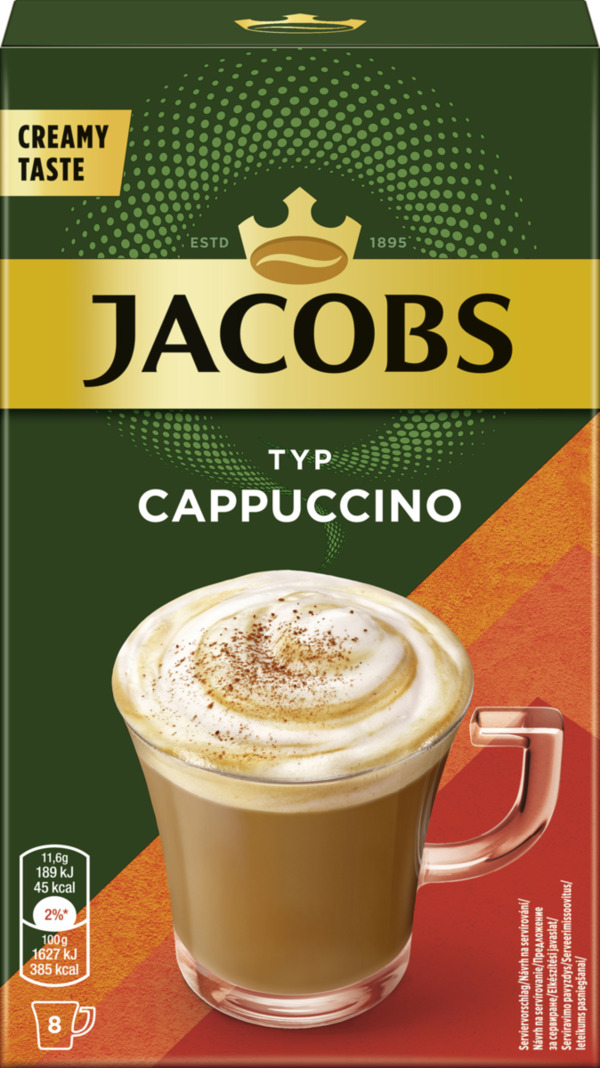 Bild 1 von Jacobs Typ Cappuccino Instantkaffee Sticks