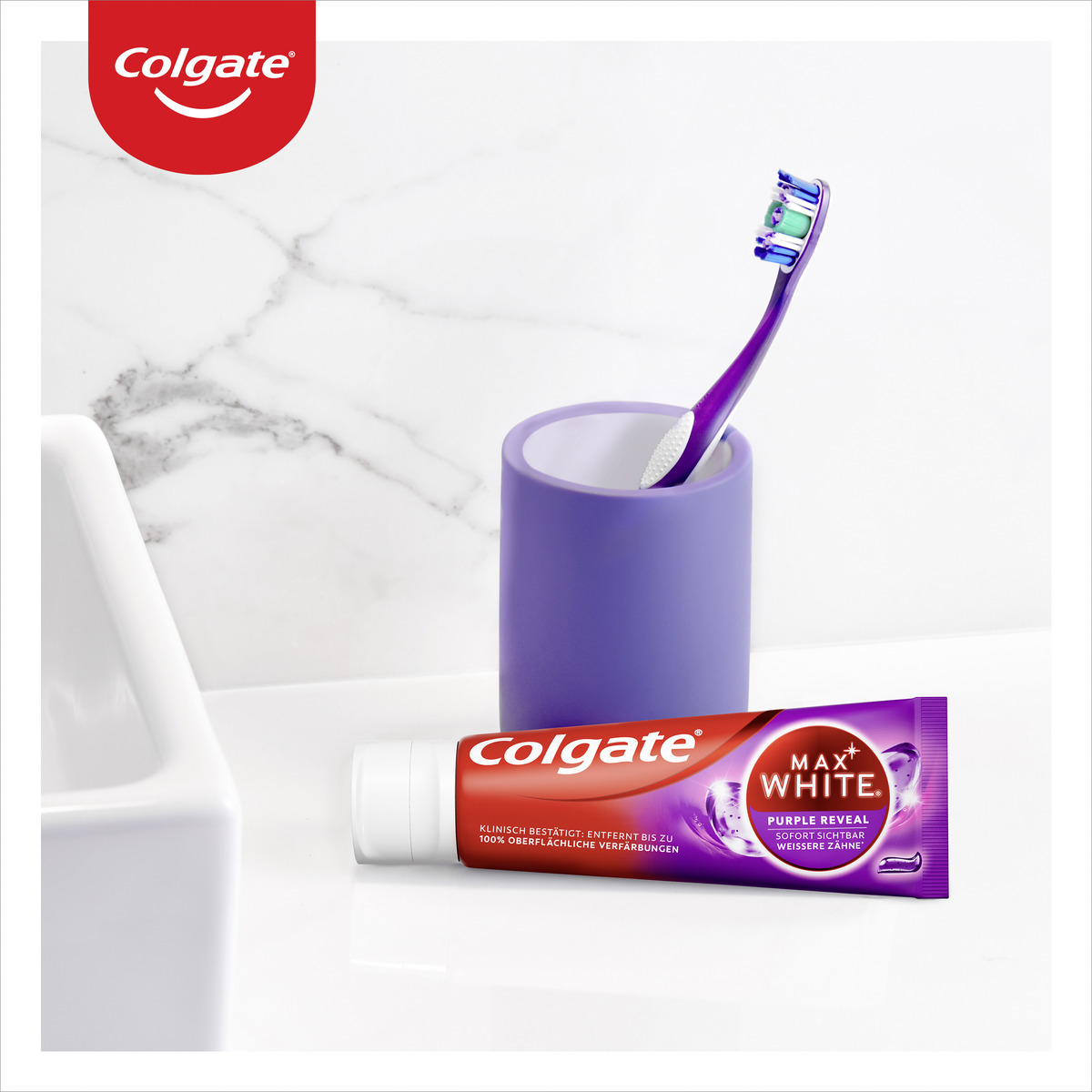 Bild 2 von Colgate Max White Purple Reveal Zahnpasta