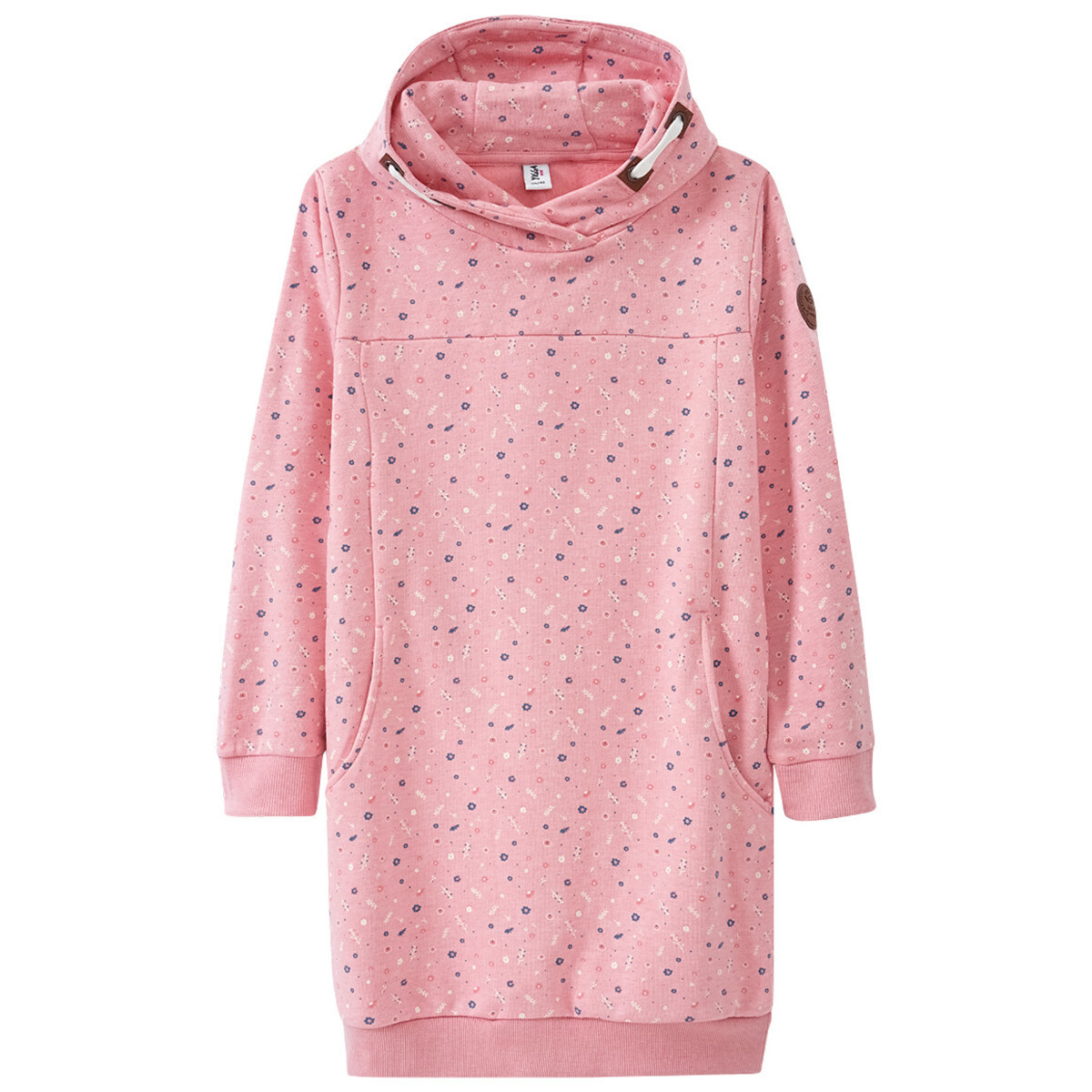 Bild 1 von Mädchen Sweatkleid mit Blümchen allover