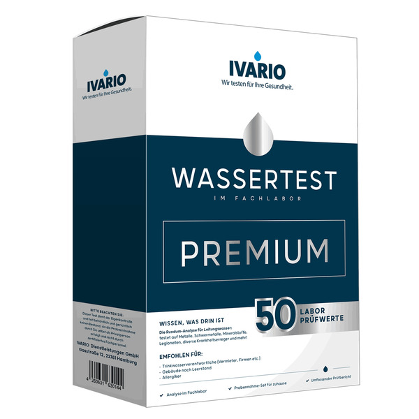 Bild 1 von IVARIO Wassertest 'Premium' 50 Prüfwerte + Legionellen