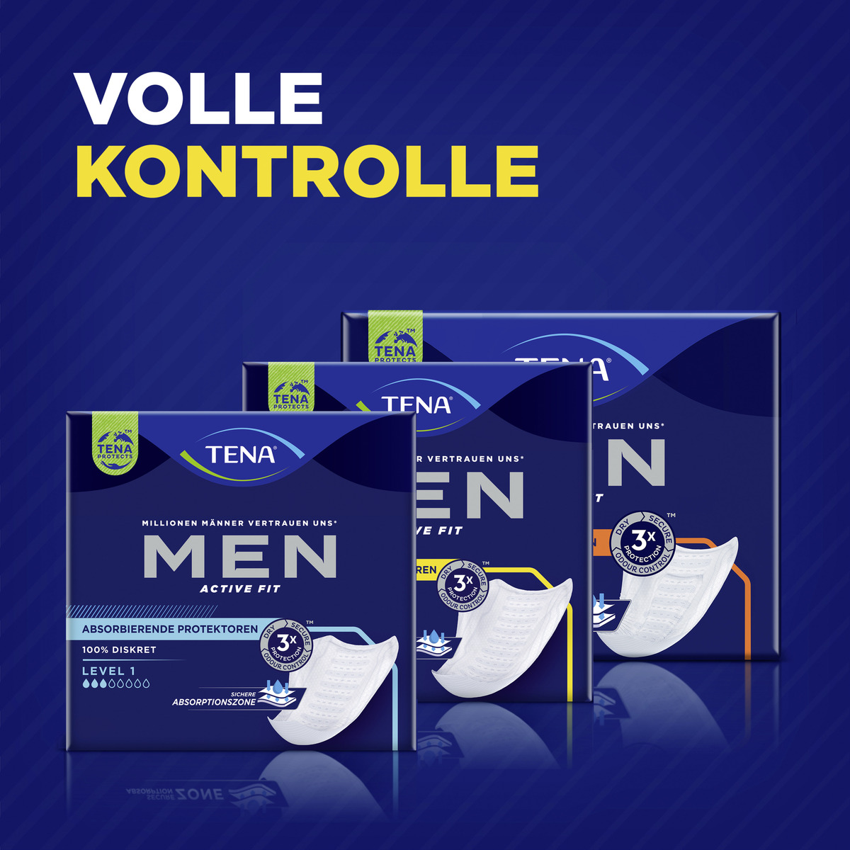 Bild 2 von TENA Men Active Fit Absorbierende Protektoren Einlagen Level 2 Vorratspack