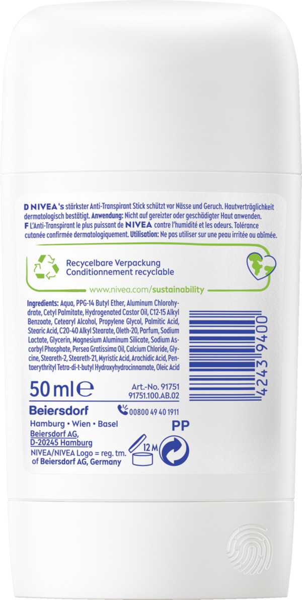 Bild 2 von NIVEA Anti-Transpirant Stick Derma Dry Control