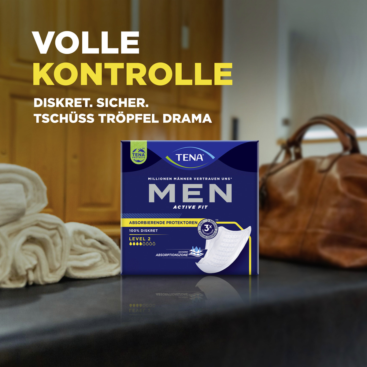 Bild 3 von TENA Men Active Fit Absorbierende Protektoren Einlagen Level 2 Vorratspack