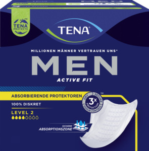 TENA Men Active Fit Absorbierende Protektoren Einlagen Level 2 Vorratspack
