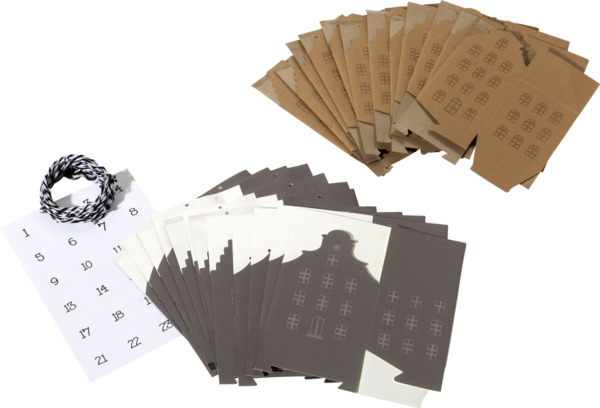 Bild 2 von IDEENWELT 24 Adventskalender-Boxen schwarz / braun