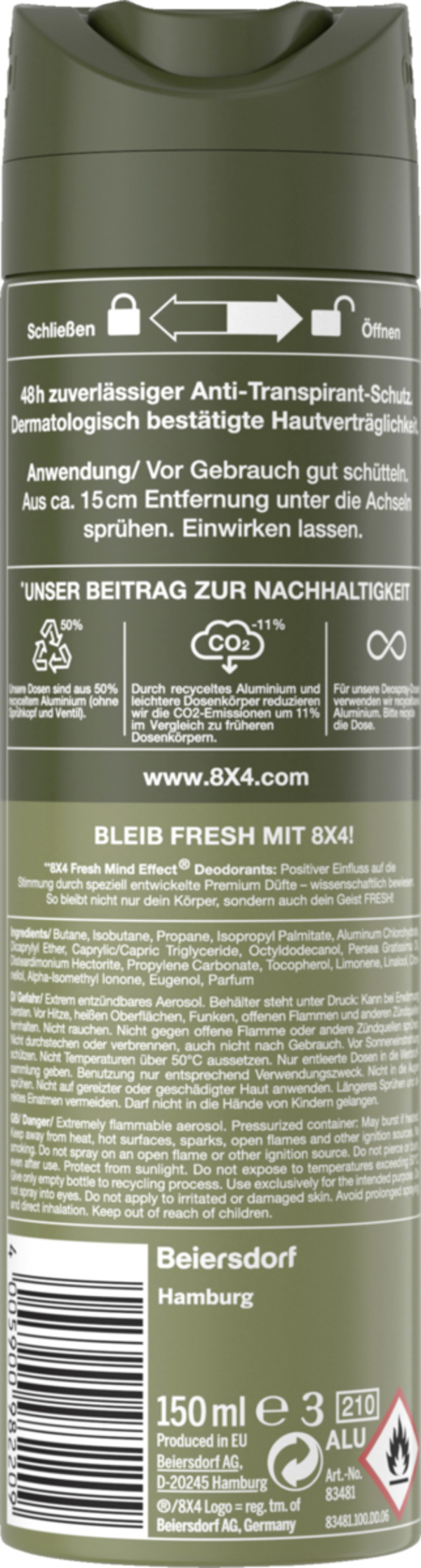 Bild 2 von 8x4 Anti-Transpirant Spray No.8 Wild Oak