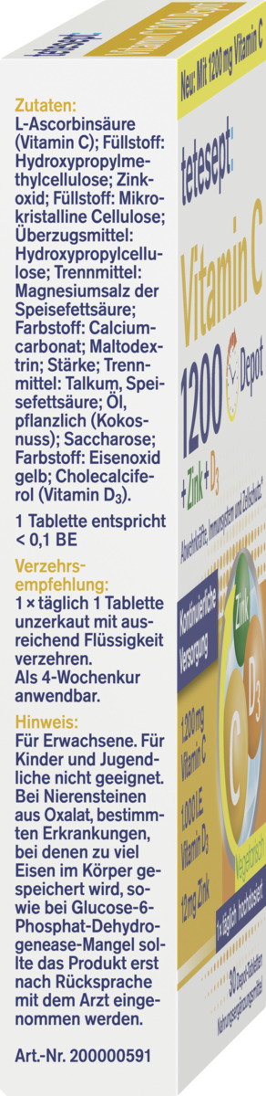 Bild 3 von tetesept Vitamin C 1200 Depot Tabletten