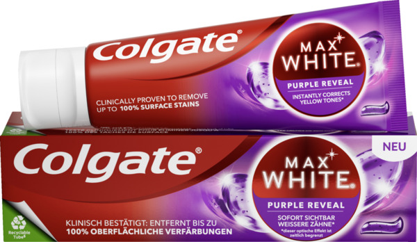 Bild 1 von Colgate Max White Purple Reveal Zahnpasta