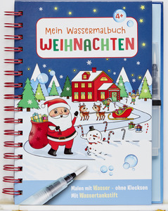 IDEENWELT Wassermalbuch Weihnachten