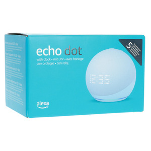 Amazon Echo Dot 5. Generation mit Uhr Weiß