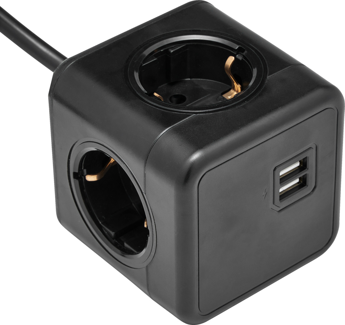 Bild 1 von IDEENWELT Steckdosenwürfel schwarz