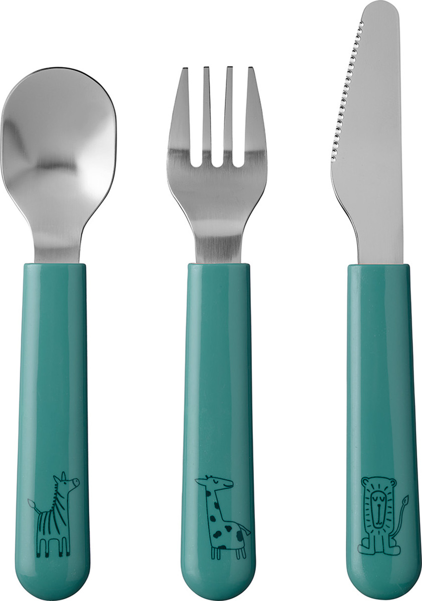 Bild 1 von MEPAL Kinder Besteckset mio 3-teilig deep turquoise