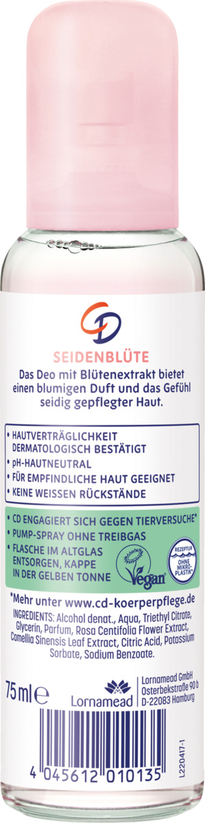 Bild 2 von CD 24h Deodorant Zerstäuber Seidenblüte