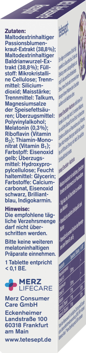 Bild 2 von tetesept Einschlafen + Nachtruhe Tabletten