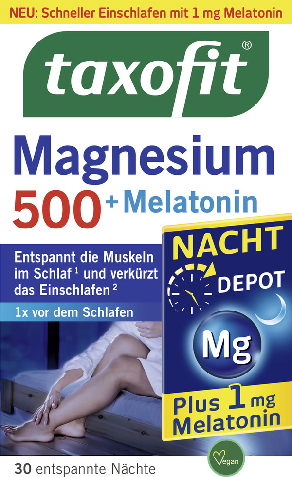 Bild 1 von taxofit Magnesium 500 Nacht Tabletten