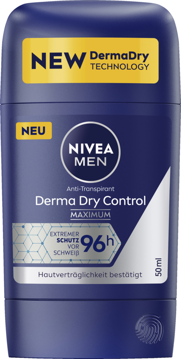 Bild 1 von NIVEA MEN Anti-Transpirant Stick Derma Dry Control