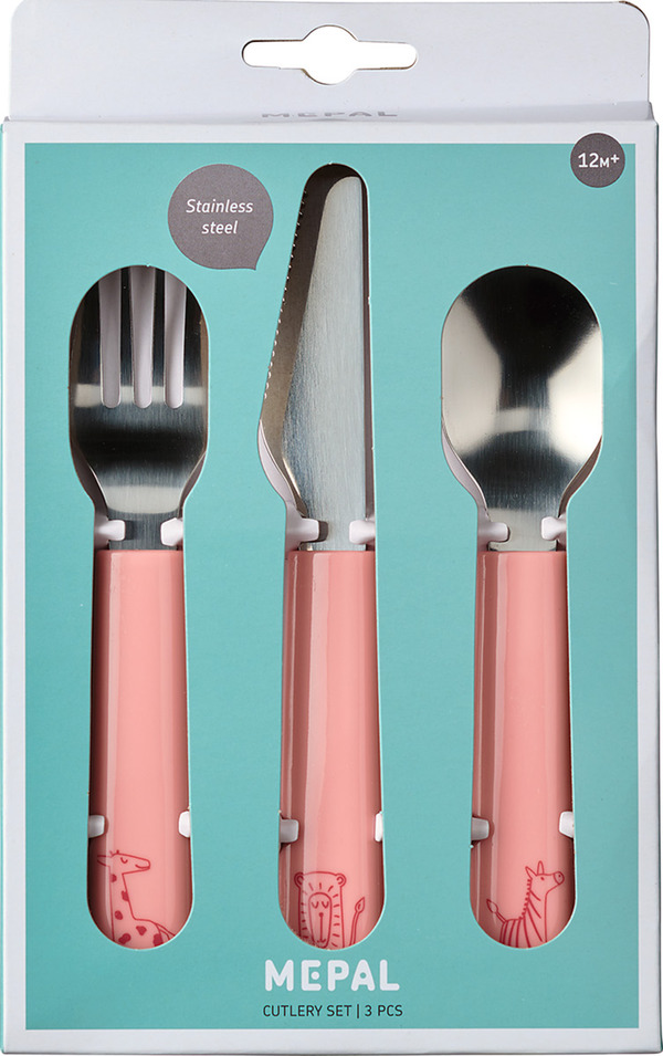 Bild 2 von MEPAL Kinder Besteckset mio 3-teilig deep pink