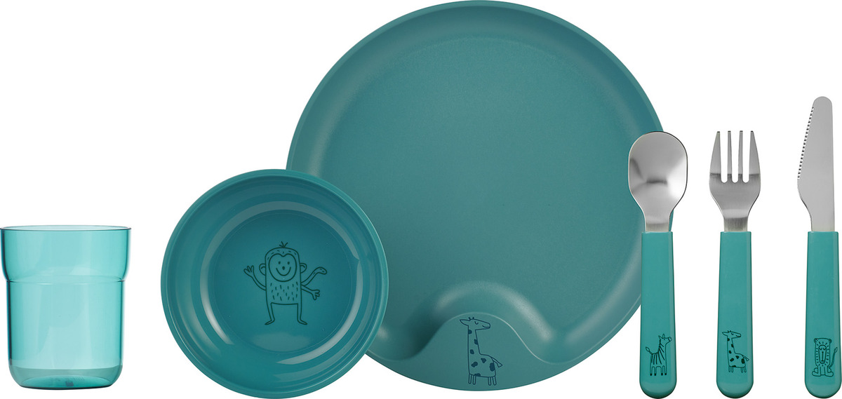 Bild 1 von MEPAL Kindergeschirrset mio 6-teilig deep turquoise