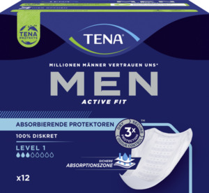 TENA Men Active Fit Absorbierende Protektoren Einlagen Level 1 Vorratspack