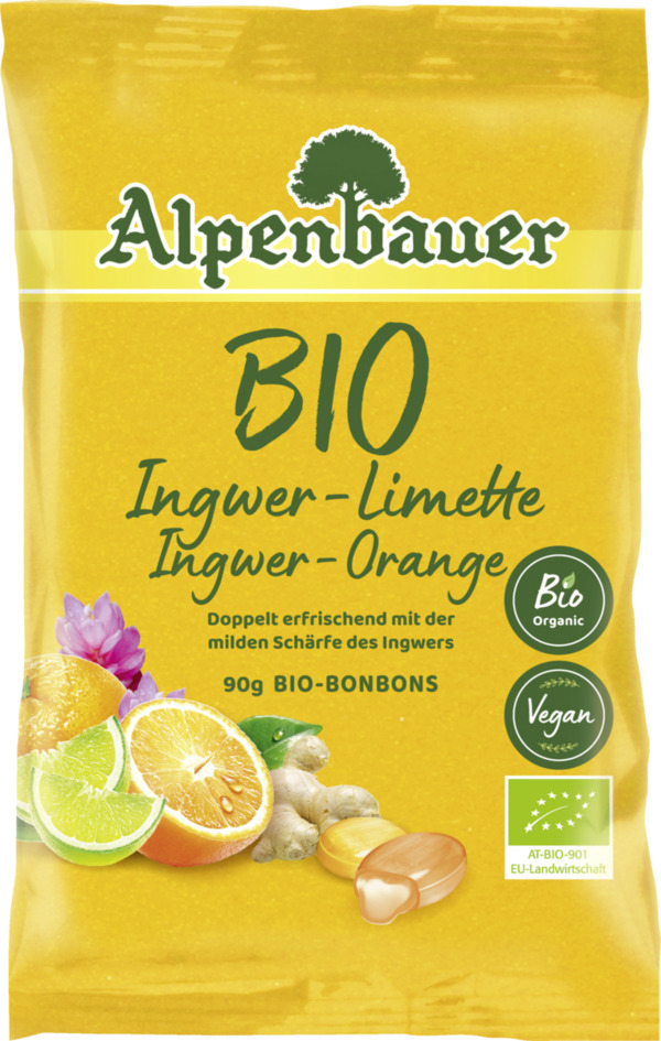 Bild 1 von Alpenbauer Bio Bonbons Ingwer Limette-Orange