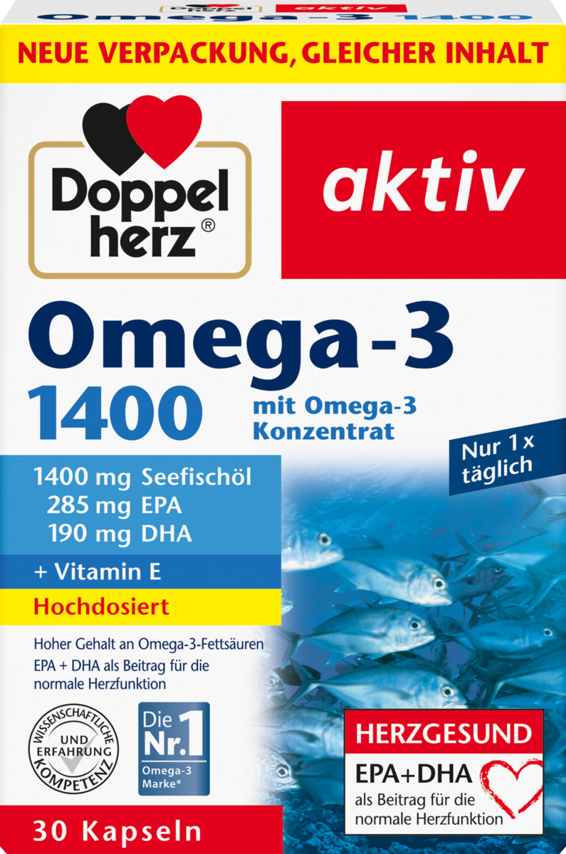 Bild 1 von Doppelherz aktiv Omega-3 1400 Kapseln