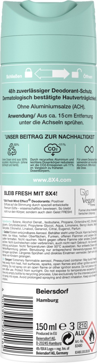 Bild 2 von 8x4 Deospray No.7 Fresh Lime