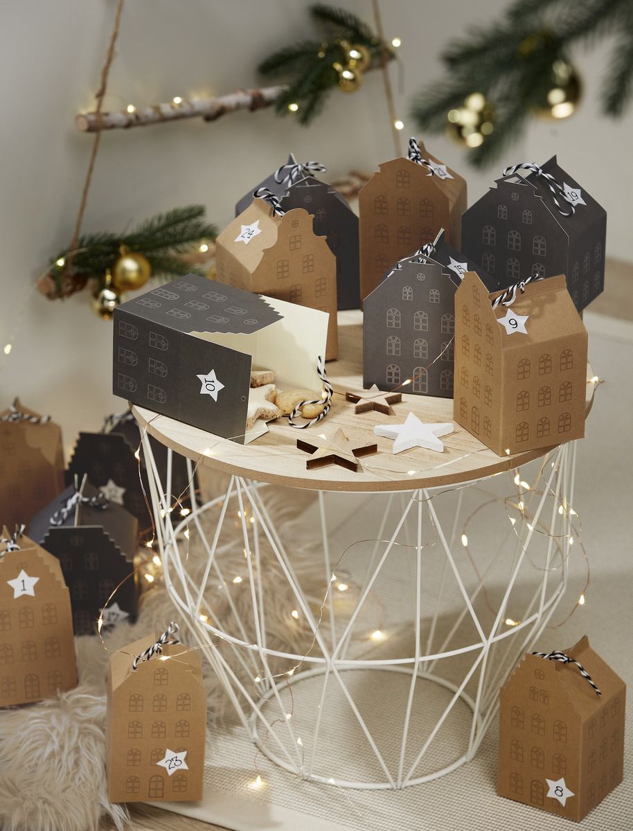 Bild 3 von IDEENWELT 24 Adventskalender-Boxen schwarz / braun