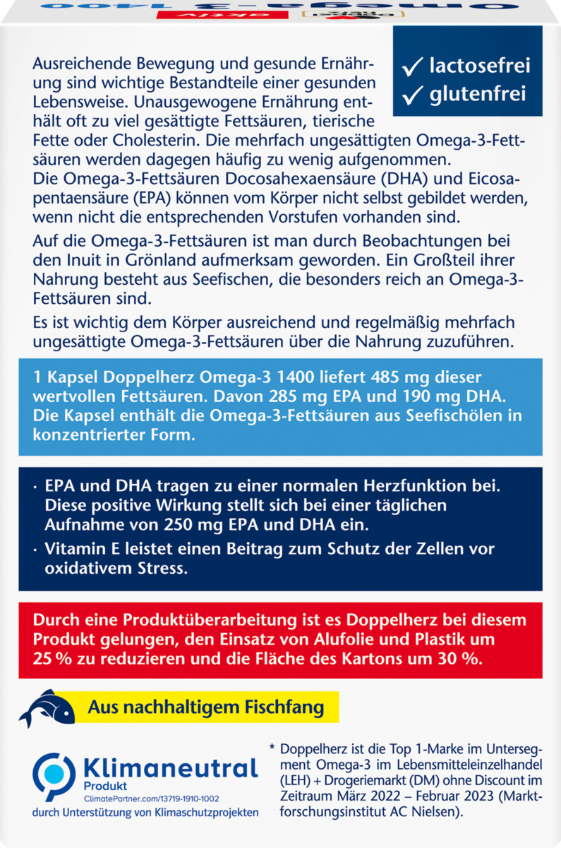 Bild 4 von Doppelherz aktiv Omega-3 1400 Kapseln