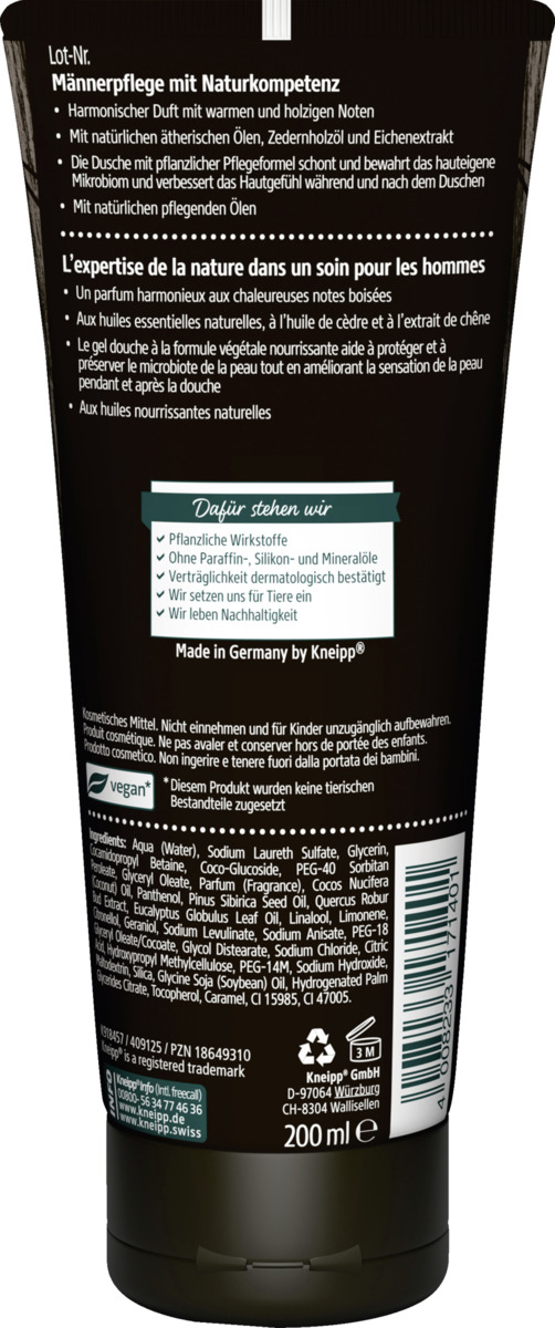 Bild 2 von Kneipp Men 2in1 Dusche Kraftvoll