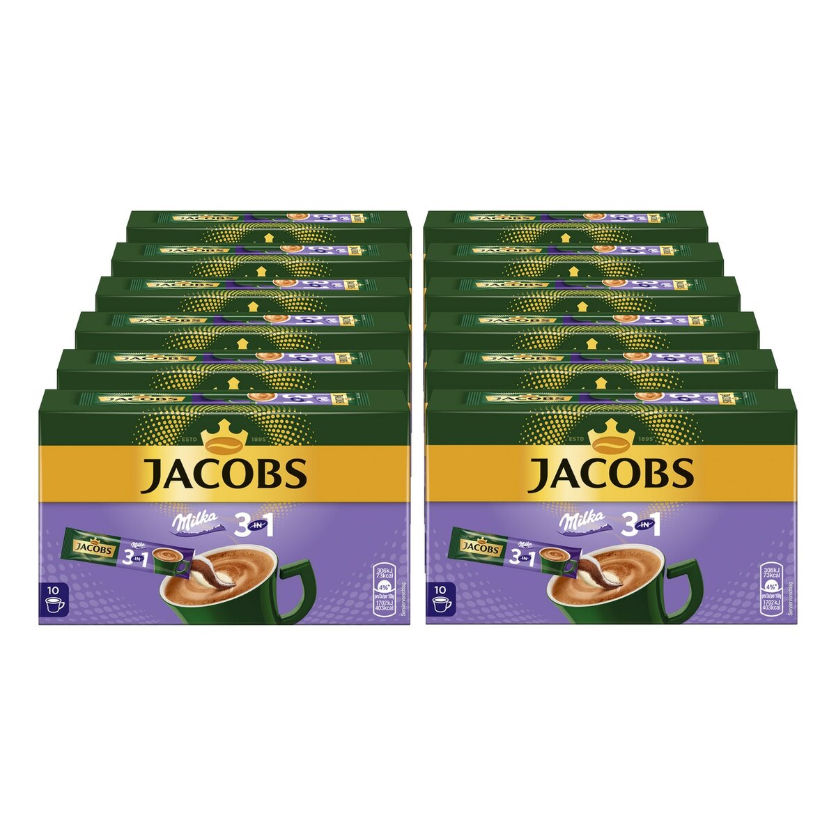Bild 1 von Jacobs Kaffeesticks Milka 3in1 180 g, 12er Pack