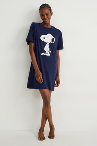 C&A Bigshirt-Snoopy, Blau, Größe: S