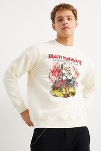 C&A Sweatshirt-Iron Maiden, Weiß, Größe: XS