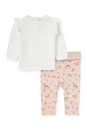 Bild 1 von C&A Rehkitz-Baby-Outfit-2 teilig, Weiß, Größe: 56