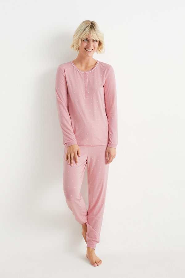 Bild 1 von C&A Pyjama-geblümt, Rosa, Größe: XS