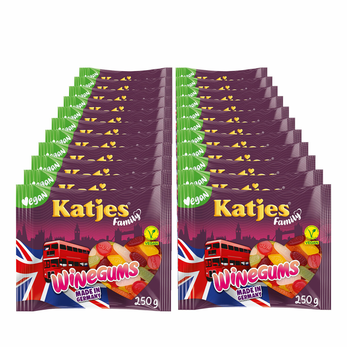 Bild 1 von Katjes Family Fruchtgummi Winegums 250 g, 22er Pack