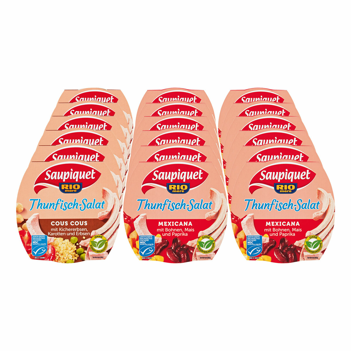 Saupiquet Thunfisch-Salat sortiert - 160g, 18er Pack von Netto Marken ...