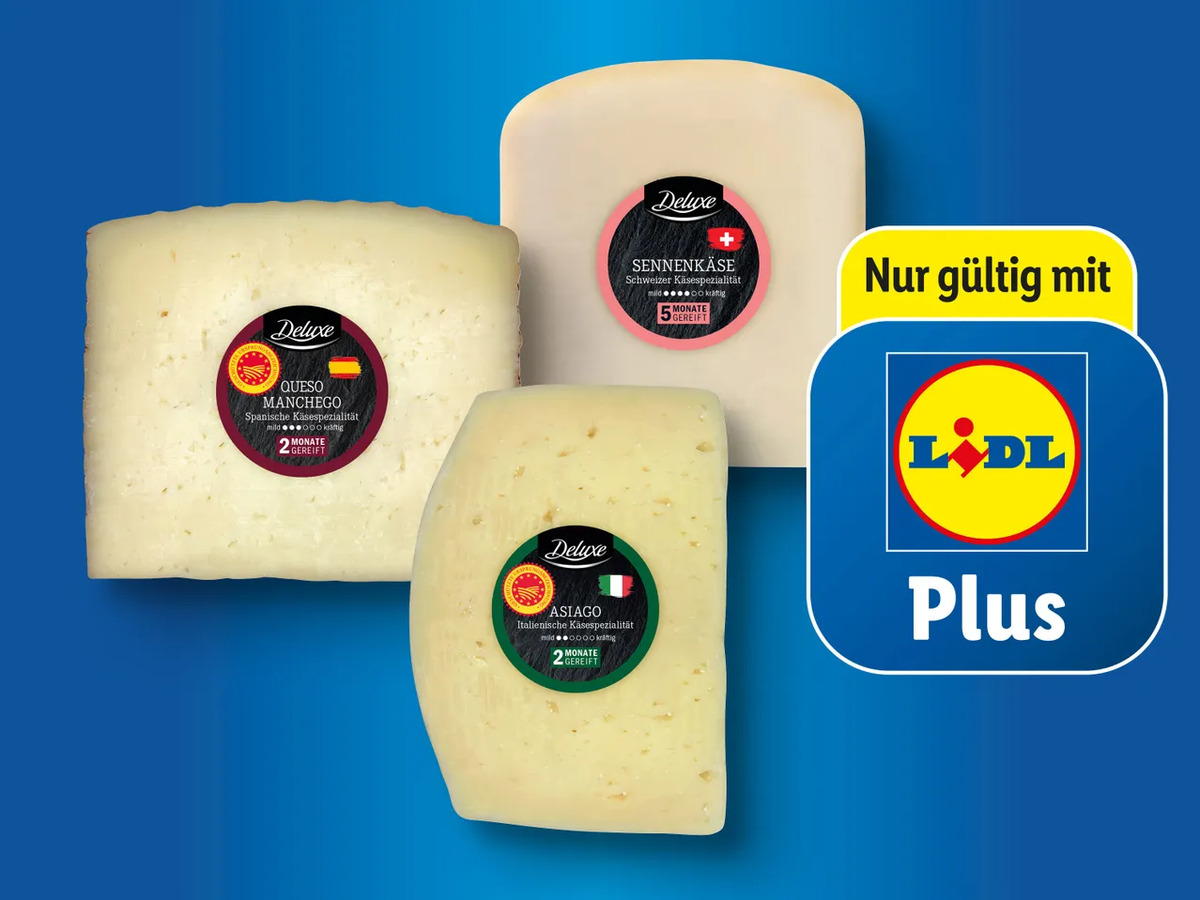 Bild 1 von Deluxe Länder-Käseselektion, 
         190/150/180 g