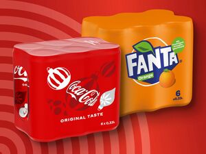 Coca-Cola/Fanta/ Mezzo Mix/Sprite, 
         6x 0,33 l zzgl. 1.50 Pfand