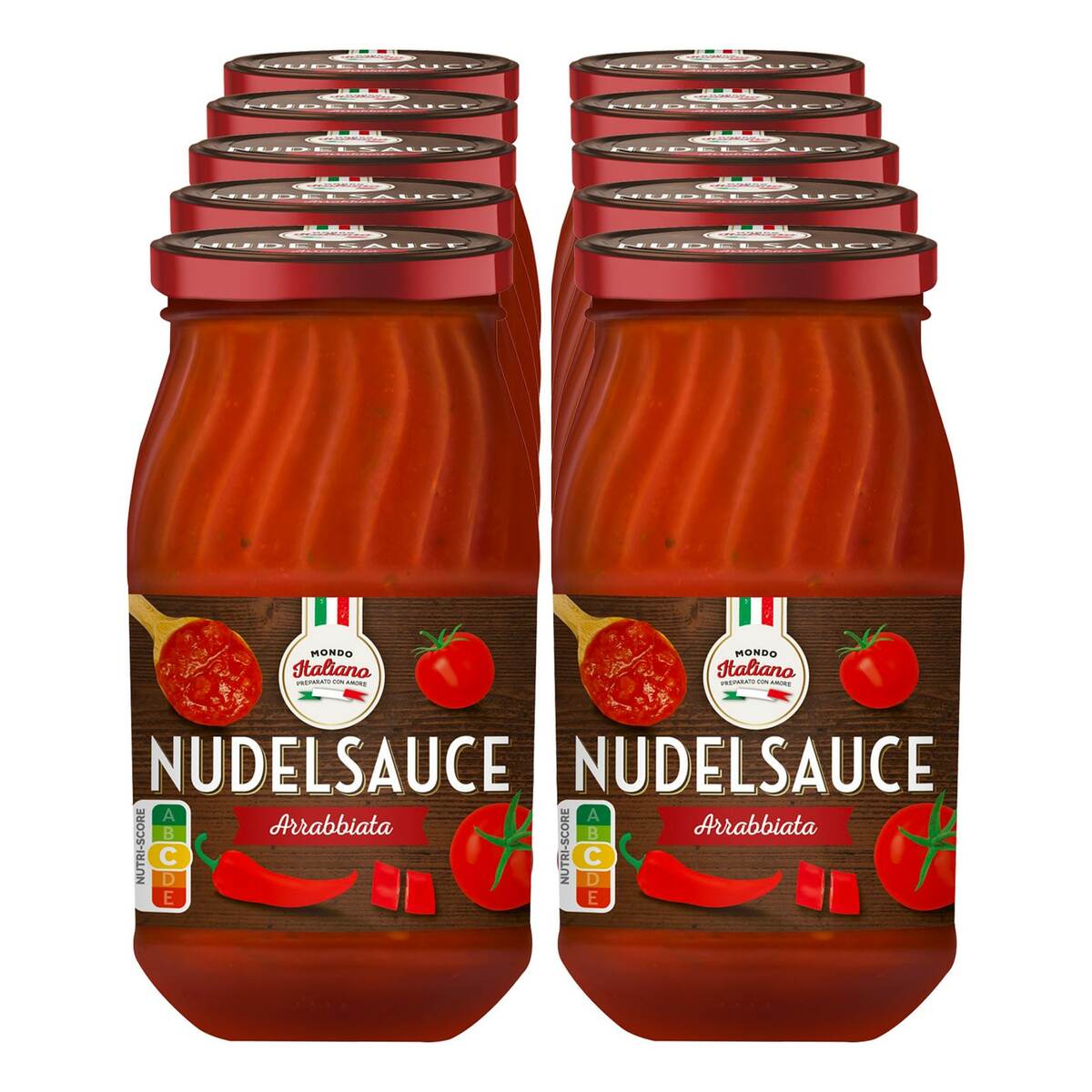 Bild 1 von Mondo Italiano Nudelsauce Arrabbiata 420 g, 10er Pack