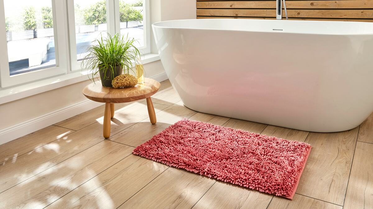 Bild 1 von Dekor Badematte Chenille -versch. Ausführungen - rosa