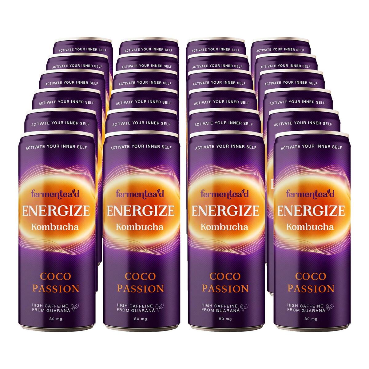 Bild 1 von Kombucha Energize Coco Passion 250 ml Dose, 24er Pack