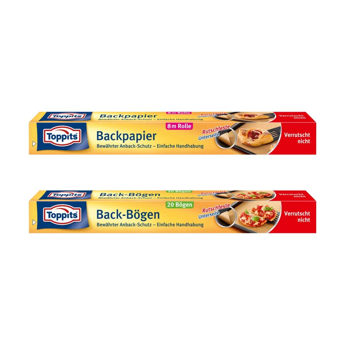 TOPPITS ANTIHAFT BACKPAPIER je 8-m-Rolle oder BACKPAPIER BÖGEN je 20-St ...