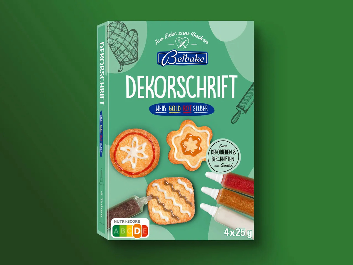 Bild 1 von Belbake Dekorschrift, 
         4x 25 g