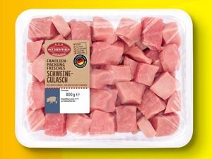 Metzgerfrisch Frisches Schweine-Gulasch, 
         800 g
